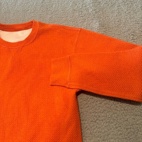 Lululemon All Yours Crew Sweatshirt Womens 6 Orange Heathered Brick Bubble Dot - Picture 5 of 8